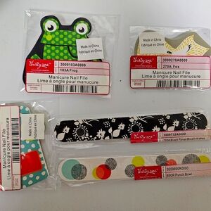 Thirty-One Manicure Nail File Set - Frog, Fox, Floral Designs